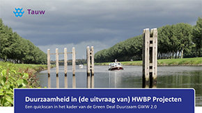 Quickscan naar duurzaamheid in (de uitvraag naar) HWBP-projecten