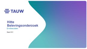 Resultaten Hitte Belevingsonderzoek